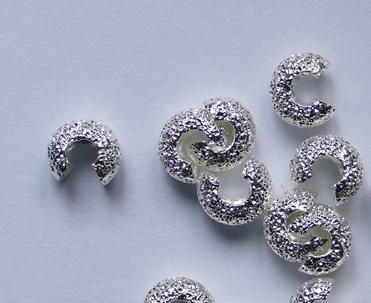 CBC-05-SD Silver Stardust Beadalon Crimp Bead Cover, knijpkraalverberger 5 mm