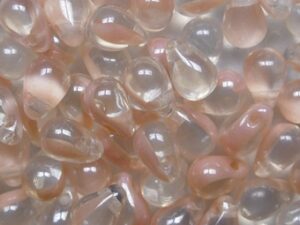CD-6x4-76028-14400 Moonshine Pink Luster Czech Glass Drops 50 Pc. - Afbeelding 1