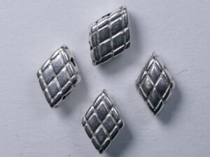 CYM-GD-012227SP Antique Silver Plated Cymbals Plaka GemDuo-bead Substitute, set van 2 stuks