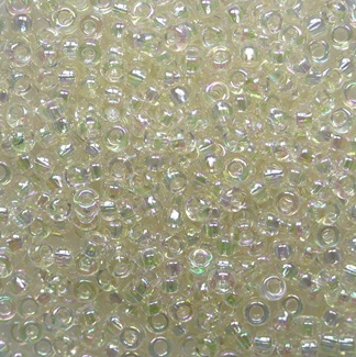 M-11-2442 Crystal Ivory Gold Luster Miyuki Rocailles 11-0