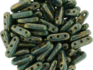 CMBM-63150LG Persian Turquoise Bronze Picasso CzechMates Beam 10 gram