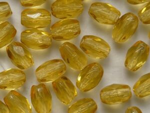 0030388 Topaz Oval Facet 6 x 4 mm. 25 Pc. - Afbeelding 1