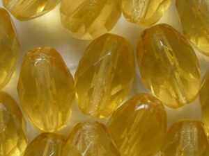 0030389 Light Topaz Oval Facet 11 x 8 mm. 10 Pc. - Afbeelding 1