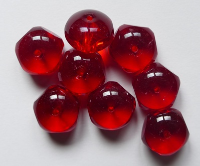 0050365 Siam Ruby 5-cut Donut 9x14 mm color 90080