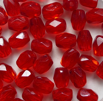 0050370 Siam Ruby Firepolish Oval Facet 6x4 mm color 90080
