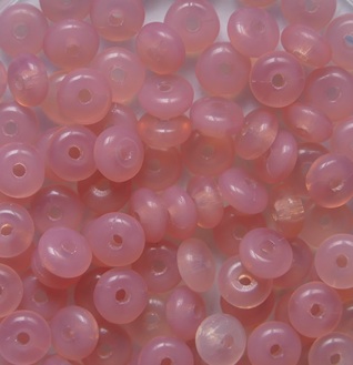 0070501 Pink Opal Rondelle 4x2 mm color 71010