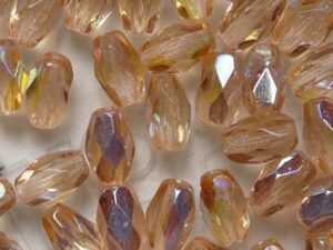 0070504 Rosaline AB Oval Facet 6 x 4 mm. 25 Pc. - Afbeelding 1