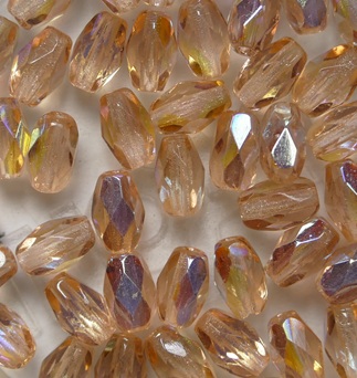 0070504 Rosaline AB Firepolish Oval Facet 6x4 mm color 70120-28701