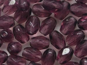 0080738 Amethyst Oval Facet 6 x 4 mm. 25 Pc. - Afbeelding 1