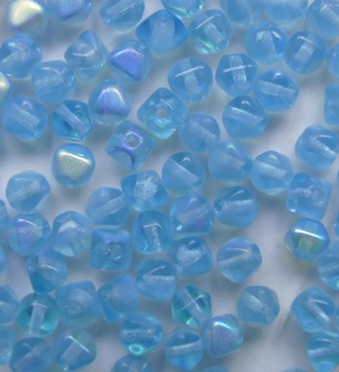0090518 Aquamarine AB Dubbele Piramide 4x4 mm color 60020-28701