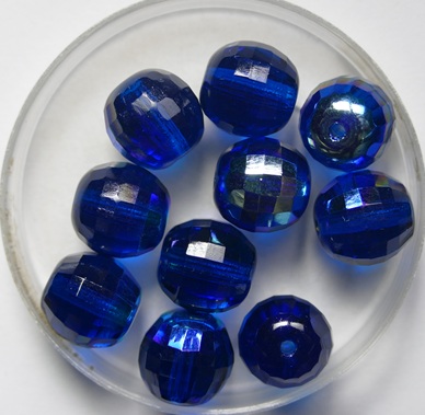 0090520 Dark Aqua AB Firepolish Discoball 10 mm