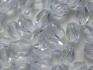 0090523 Light Sapphire Oval Facet 6 x 4 mm. 25 Pc. - Afbeelding 1