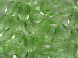 0100646 Peridot Oval Facet 6 x 4 mm. 25 Pc. - Afbeelding 1