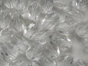 0150222 Crystal Oval Facet 6 x 4 mm. 25 Pc. - Afbeelding 1