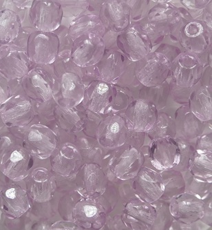 FP1-04-00030-67222 Pink Colored Crystal Czech Glass Facet Firepolish 4mm color 00030-67222