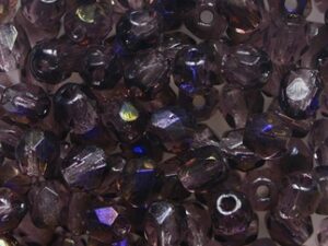 FP1-04-20040-22201 Amethyst Azuro Czech Glass Facet Firepolish 4mm 50 stuks