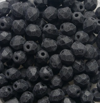 FP1-04-23980M Matte Jet Czech Glass Facet Firepolish 4mm color 23980-84100
