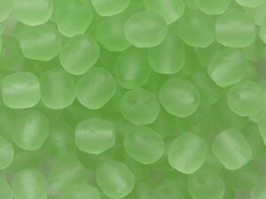 FP1-04-50500-84100 Matte Peridot Czech Glass Facet Firepolish 4mm 50 stuks