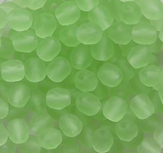 FP1-04-50500-84100 Matte Peridot Czech Glass Facet Firepolish 4mm color 50500-84100