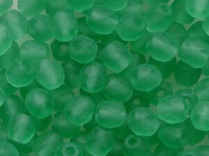 FP1-04-50820-84100 Matte Uranium Green Peridot Czech Glass Facet Firepolish 4mm 50 stuks
