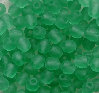 FP1-04-50820-84100 Matte Uranium Green Peridot Czech Glass Facet Firepolish 4mm color 50820-84100
