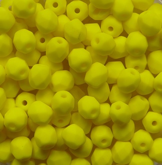 FP1-04-83120-84100 Matte Opaque Yellow Czech Glass Facet Firepolish 4mm color 83120-84100