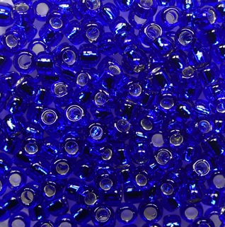 TR-08-0028 Silver Lined Cobalt Toho rocailles 8-0 color 28