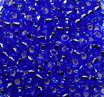 TR-08-0035 Silver Lined Sapphire Toho rocailles 8-0 color 35