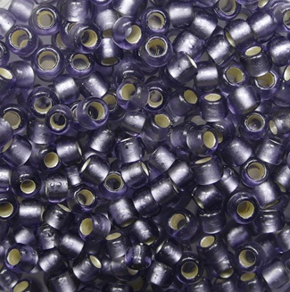 TR-08-0039F Silver Lined Frosted Lt Tanzanite Toho rocailles 8-0 color 39f