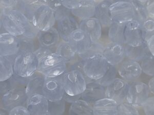 FP1-04-30000-84100 Matte Light Sapphire Czech Glass Facet Firepolish 4mm 50 stuks
