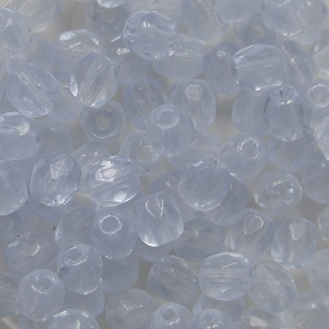 FP1-04-30000-84100 Matte Light Sapphire Czech Glass Facet Firepolish 4mm color 30000-84100