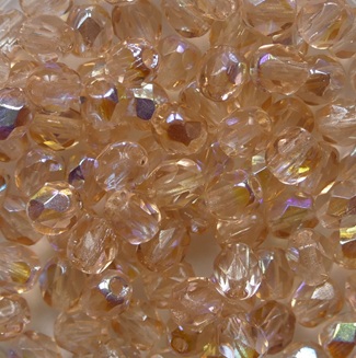FP1-04-70110-28701 Rosaline AB Czech Glass Facet Firepolish 4mm color 70110-28701