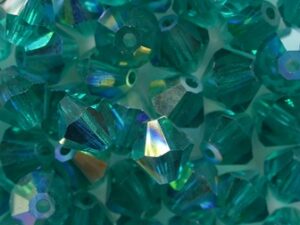 06-MC-50730-28701 Emerald AB bicones 6 mm 24 stuks