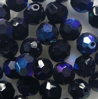 06-MCR-23980-28701 Jet AB Czech Glass MC Round Regular Cut 6 mm