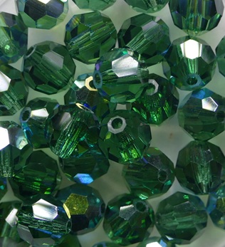 06-MCR-50310-28701 Turmaline AB Czech Glass MC Round Regular Cut 6 mm