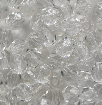FP1-05-00030 Crystal Czech Glass Facet Firepolish 5mm color 00030