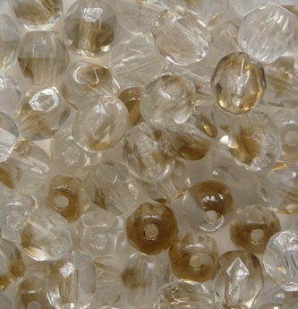 FP1-05-00030-brown Crystal Brown Luster Czech Glass Facet Firepolish 5mm color 00030-brown