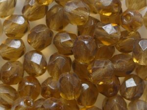 FP1-05-10220 Smoke Topaz Czech Glass Facet Firepolish 5mm 35 stuks - Afbeelding 1