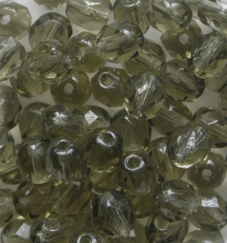 FP1-05-40010 Black Diamond Czech Glass Facet Firepolish 5mm color 40010
