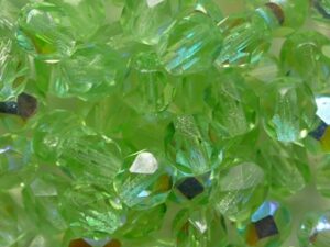 FP1-05-50500-28701 Peridot AB Czech Glass Facet Firepolish 5mm 35 stuks - Afbeelding 1