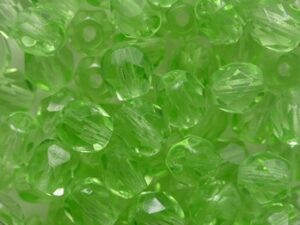 FP1-05-50500 Peridot Czech Glass Facet Firepolish 5mm 35 stuks
