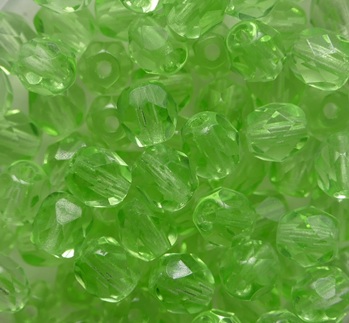 FP1-05-50500 Peridot Czech Glass Facet Firepolish 5mm color 50500