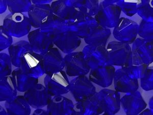 05-MC-30080 Cobalt bicones 5 mm 35 stuks