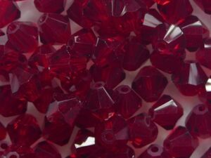 05-MC-90090 Dark Siam Ruby bicones 5 mm 35 stuks