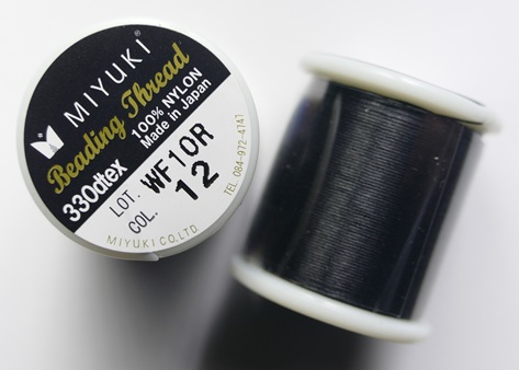 MD-12 Zwart Miyuki Beading Thread