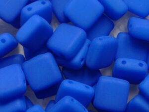 CMT-25127AL Neon Aquamarine Czech Mates 2 hole Tile 25 Pc. - Afbeelding 1
