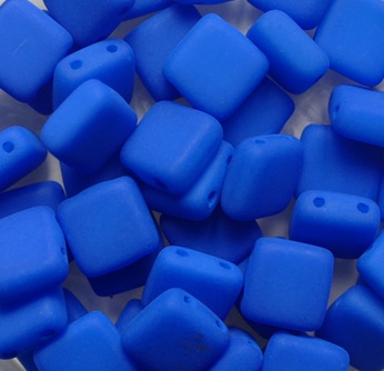 CMT-25127AL Neon Aquamarine Czech Mates Tiles 6 mm