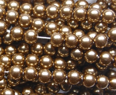 PrP-04-BRZ Bronze Preciosa parels 4 mm
