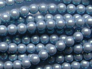 PrP-04-PBLU Pearlescent Blue Preciosa Parels 4 mm
