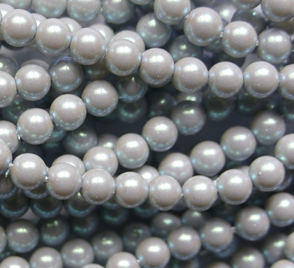 PrP-04-PGRY Pearlescent Grey Preciosa parels 4 mm